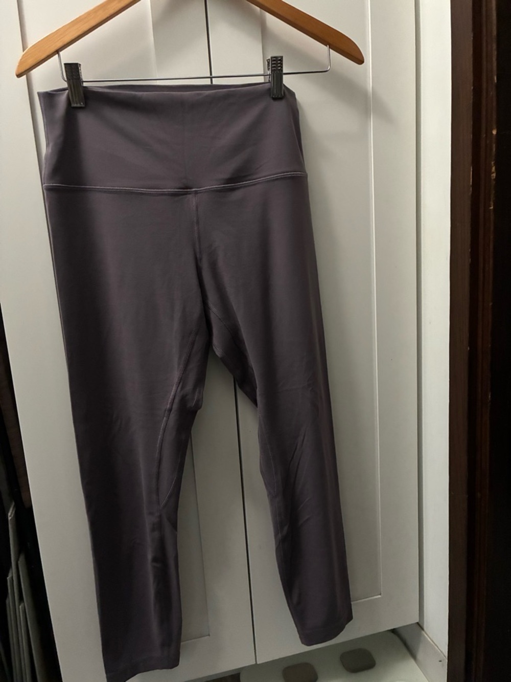 Lululemon High-Waist Athletic Leggings in light purple